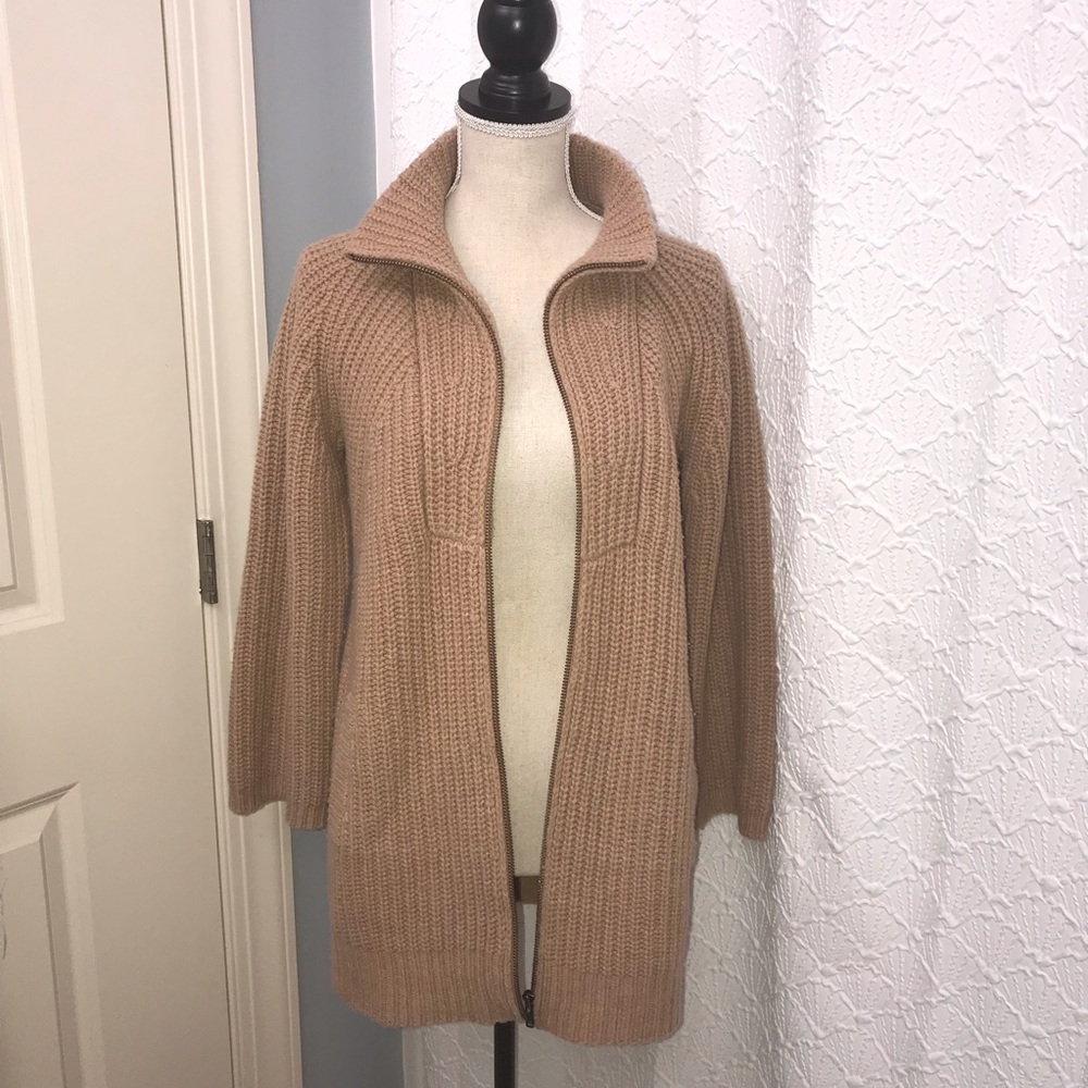 Madewell Ribbed Knit Zip Cardigan